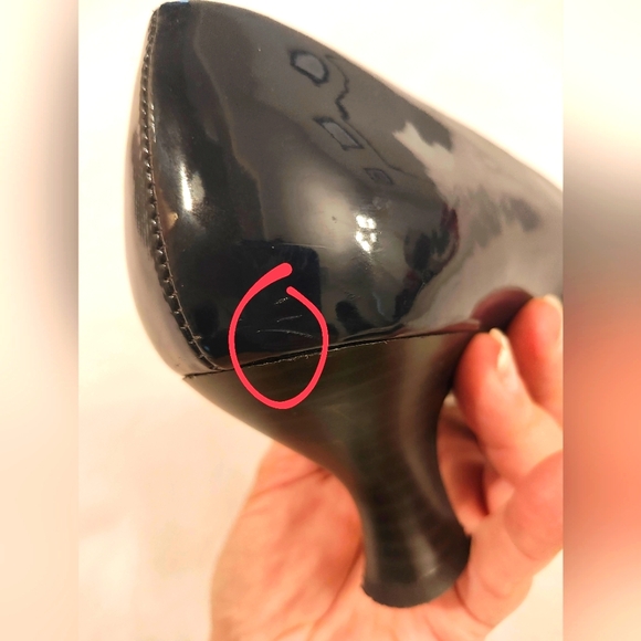 Navy blue kitten heel pumps - Picture 8 of 8